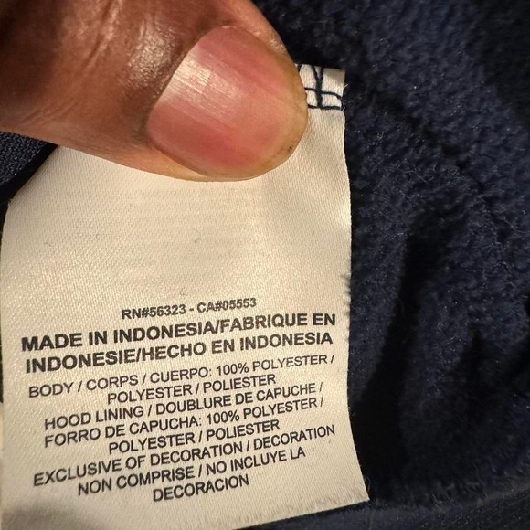 Nike Men's Therma-Fit Center Swoosh Hoodie Large Blue Fleece Active Performance - Picture 8 of 8